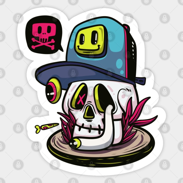 shocked Sticker by Behold Design Supply